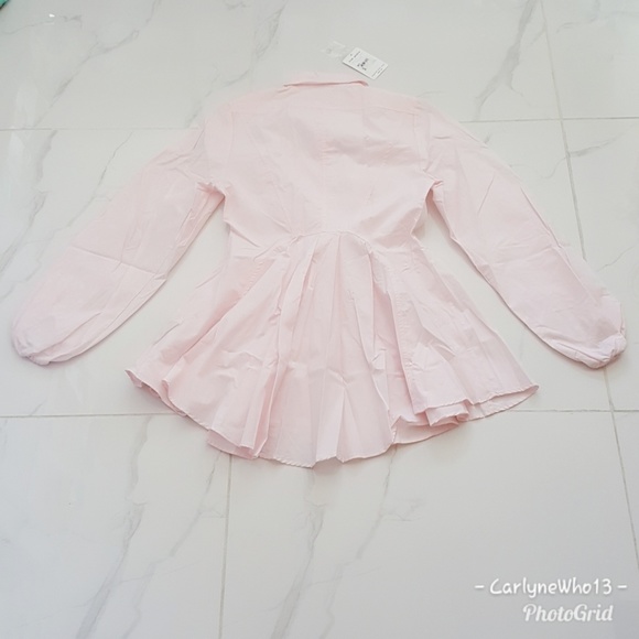 FP Pink All The Time Tunic Button Down Blouse - Picture 6 of 6